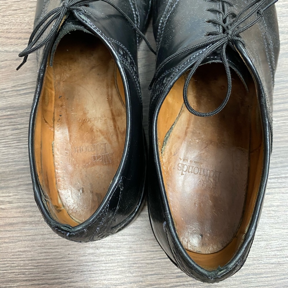 Allen Edmonds Shelton Black Saddle Oxfords 11 C - Picture 10 of 11